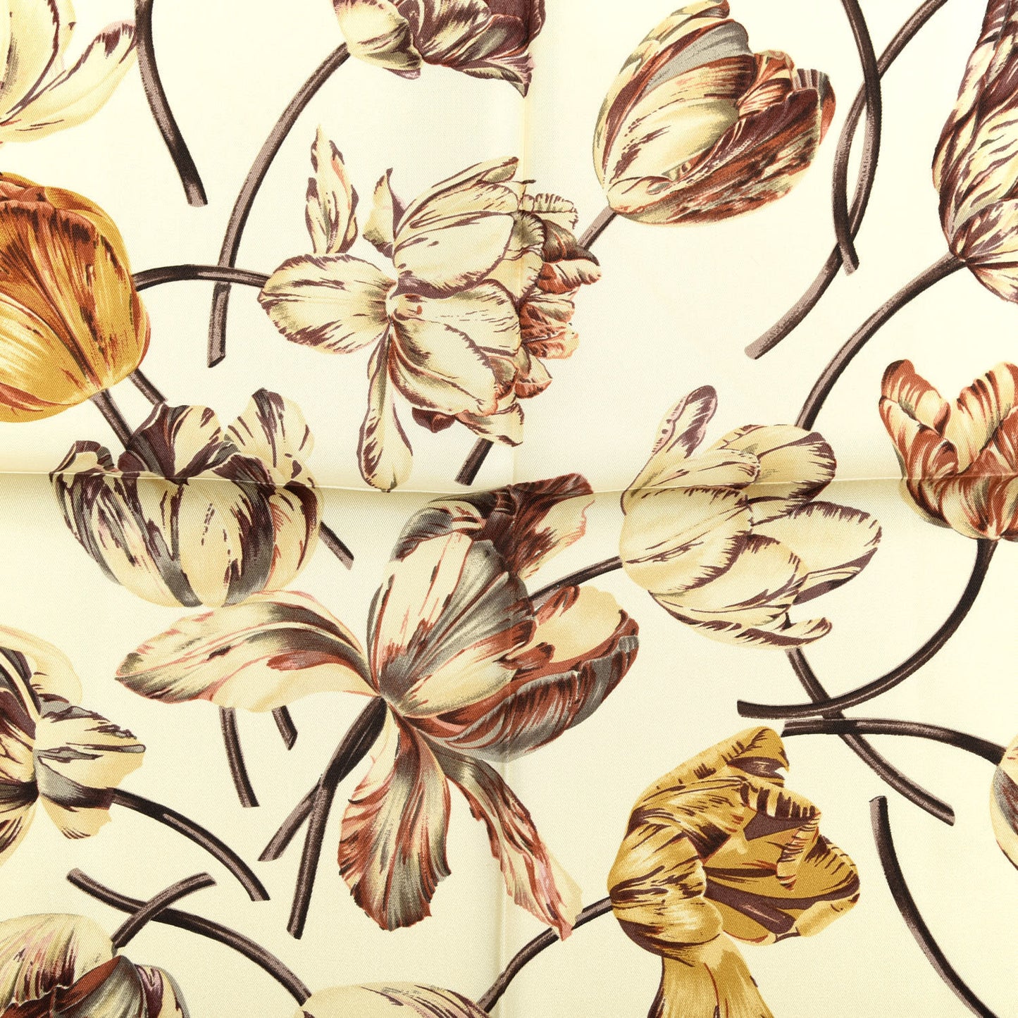 Silk Floral Scarf Multi