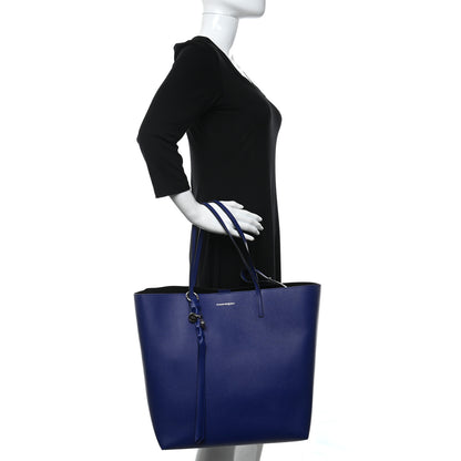 Alexander McQueen Grained Calfskin Skull Open Shopper Tote Ultramarine 3 of 10