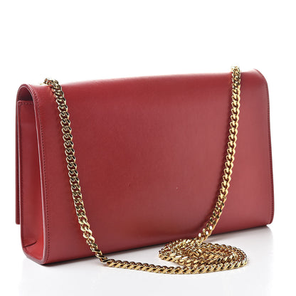 Saint Laurent Smooth Calfskin Medium Classic Monogram Kate Tassel Satchel Lipstick Red 3 of 23