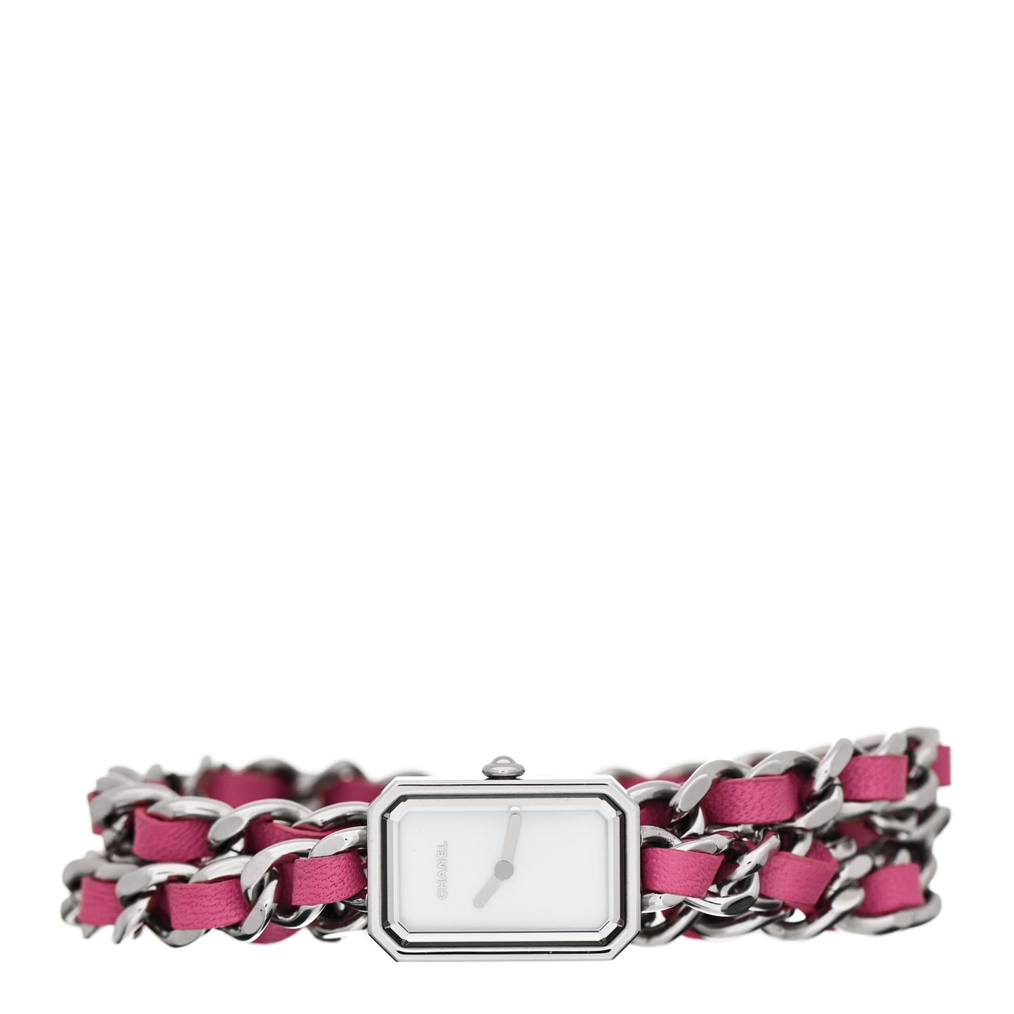 Stainless Steel Lambskin Mother of Pearl 16mm Premiere Rock Triple Row Quartz Watch Pink