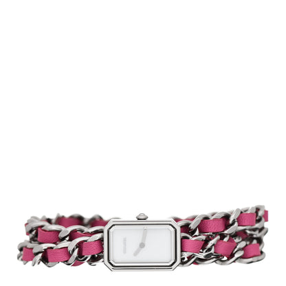 Chanel Stainless Steel Lambskin Mother of Pearl 16mm Premiere Rock Triple Row Quartz Watch Pink 2 of 5
