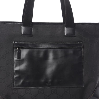 Gucci Nylon Monogram Calfskin Large Tote Bag Black 7 of 9