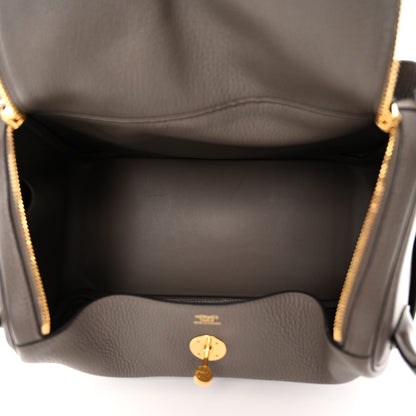 Hermes Taurillon Clemence Lindy 30 Etain 5 of 11