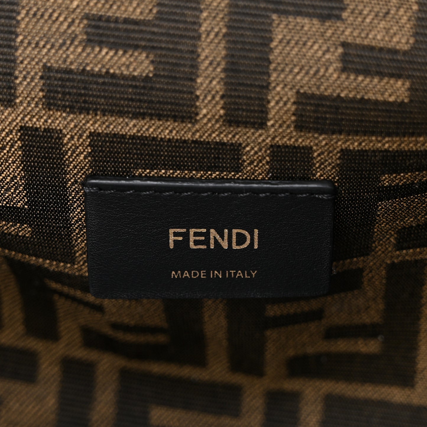 Shiny Nappa Small Fendi First Caramello