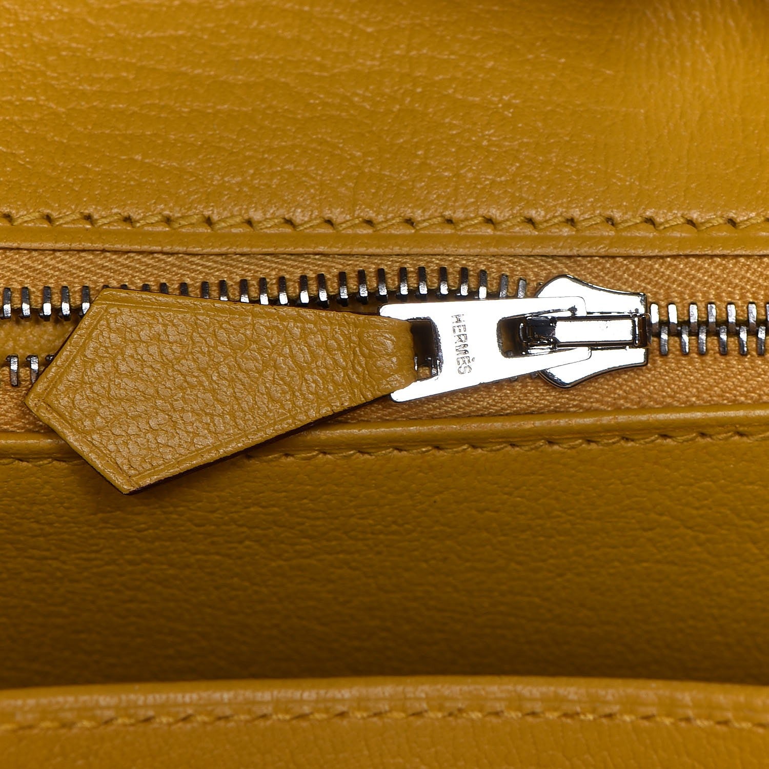 Hermes Togo Swift Officier Birkin 25 Gold Ambre 17 of 35