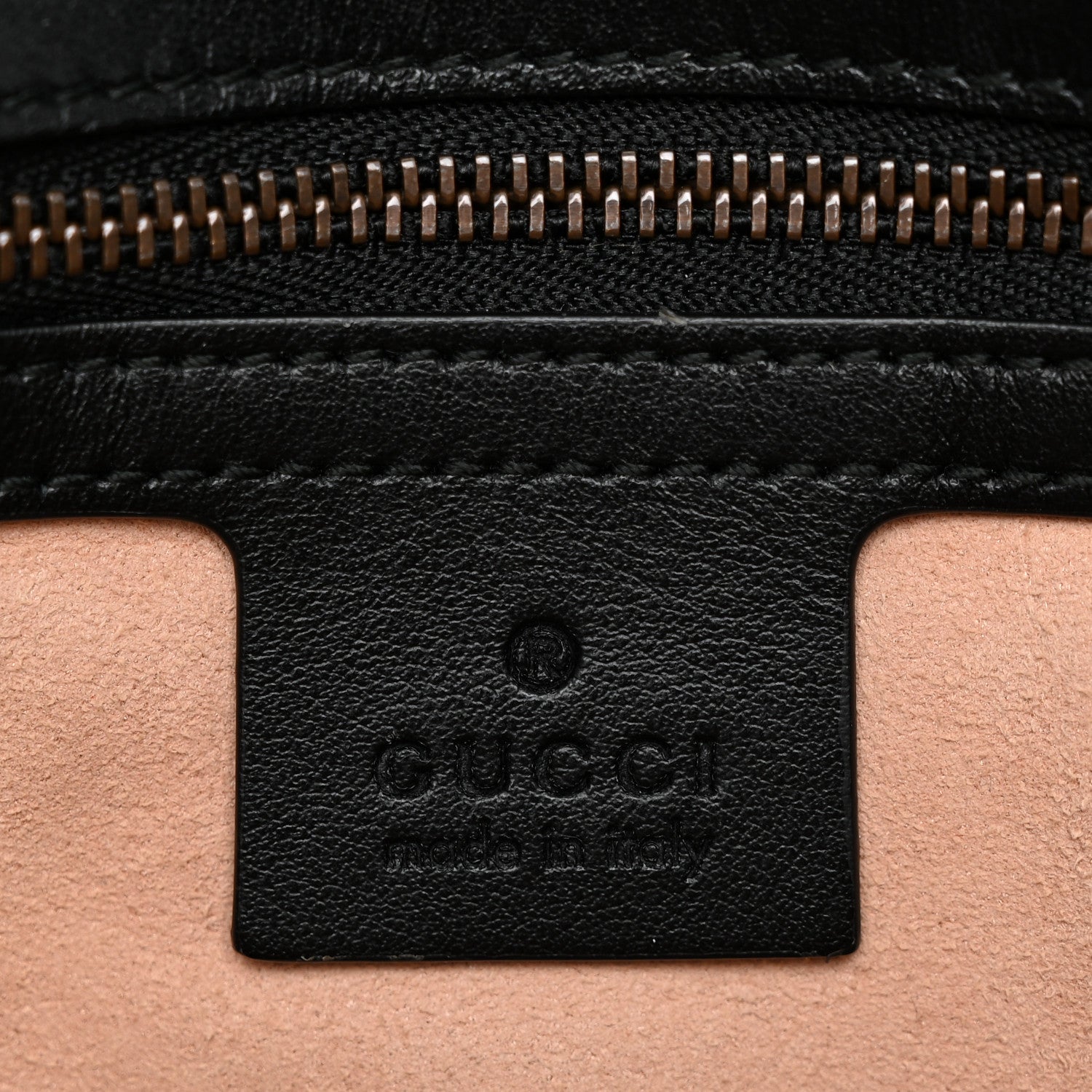Gucci Calfskin Matelasse Small GG Marmont Shoulder Bag Black 6 of 11