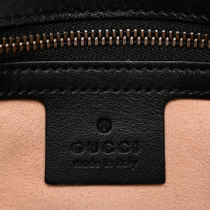Gucci Calfskin Matelasse Small GG Marmont Shoulder Bag Black 6 of 11