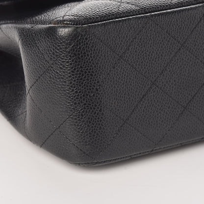 Chanel Caviar Quilted Jumbo Double Flap Black 12 of 13