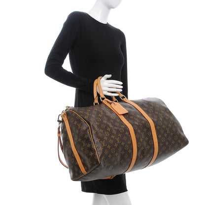 Louis Vuitton Monogram Keepall Bandouliere 55 2 of 15