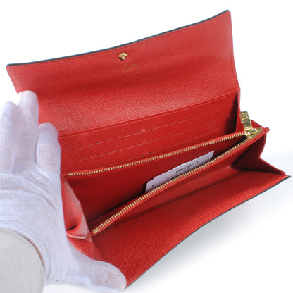 Louis Vuitton Monogram Groom Sarah Wallet Red 4 of 6