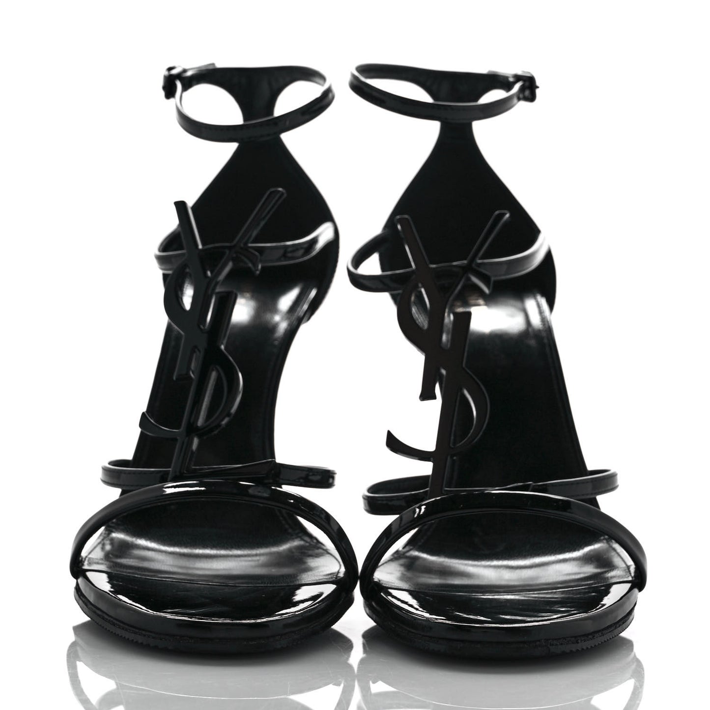 Patent Cassandra 100 Ankle Strap Sandals 38.5 Black