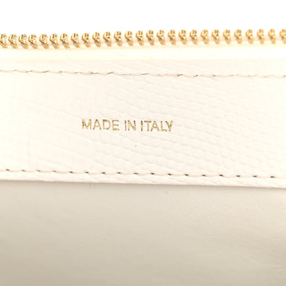 Mansur Gavriel Calfskin Lizard Embossed M Frame Bag White 6 of 12