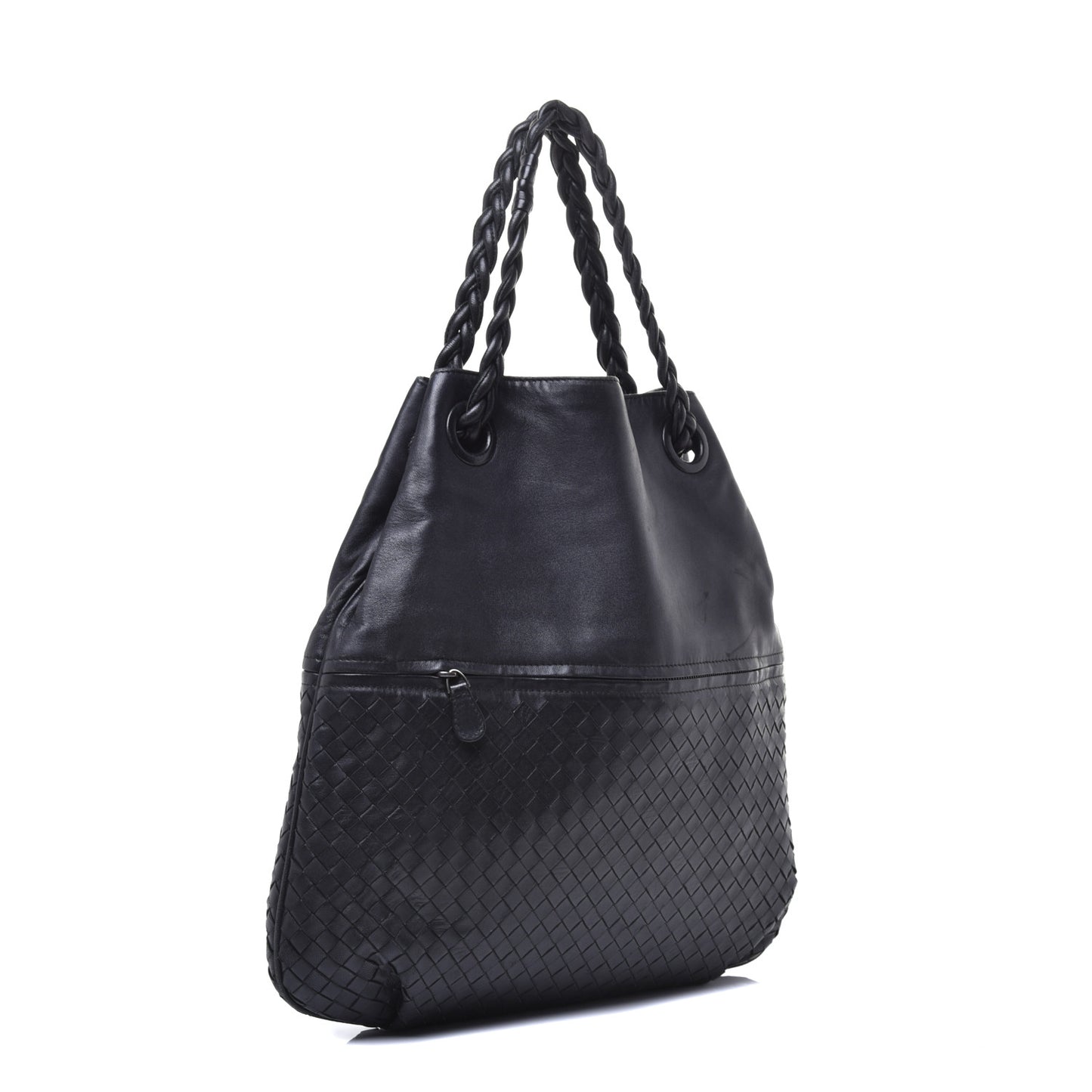 Nappa Intrecciato Julie Tote Black
