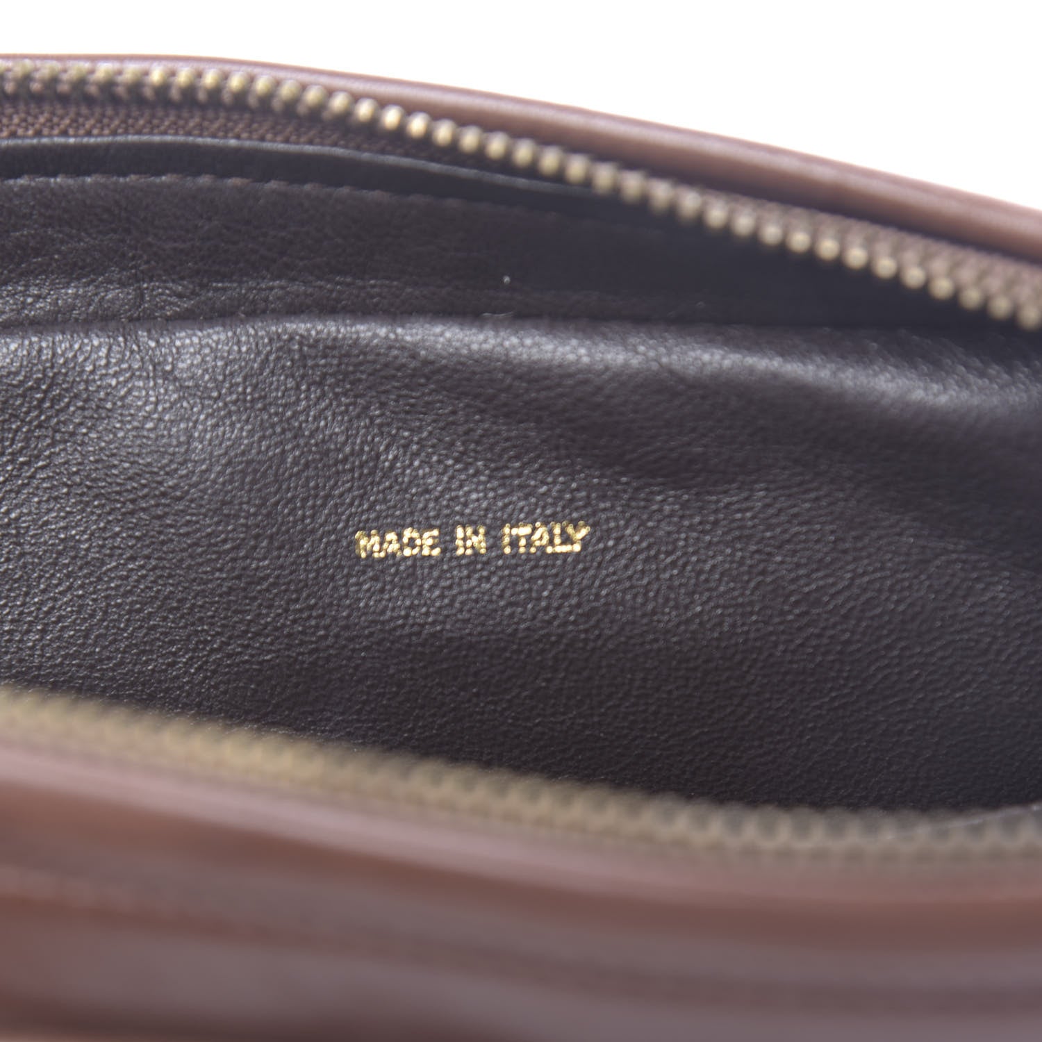 Chanel Lambskin Quilted CC Tassel Camera Case Brown 6 of 12