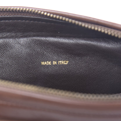 Chanel Lambskin Quilted CC Tassel Camera Case Brown 6 of 12