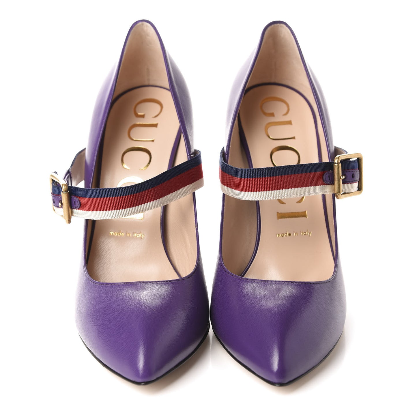 Malaga Kid Sylvie High Heel Pumps 39.5 Shine Purple