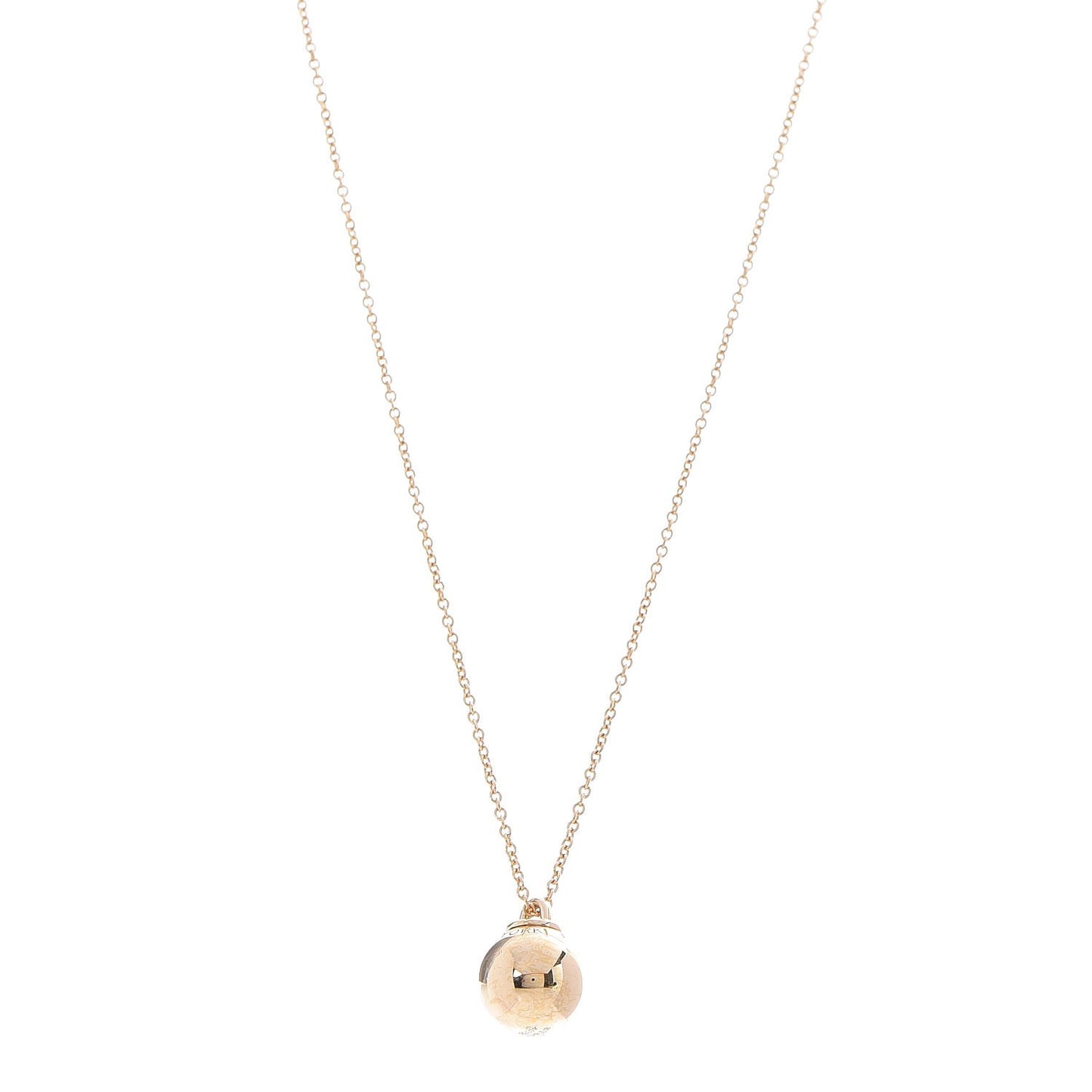 18K Yellow Gold 12.75mm HardWear Ball Pendant Necklace