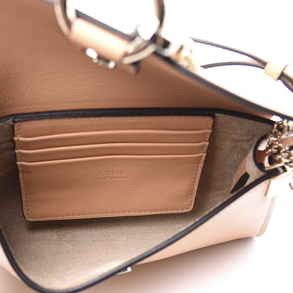 Chloe Suede Calfskin Mini Faye Shoulder Bag Milky Orange 4 of 11
