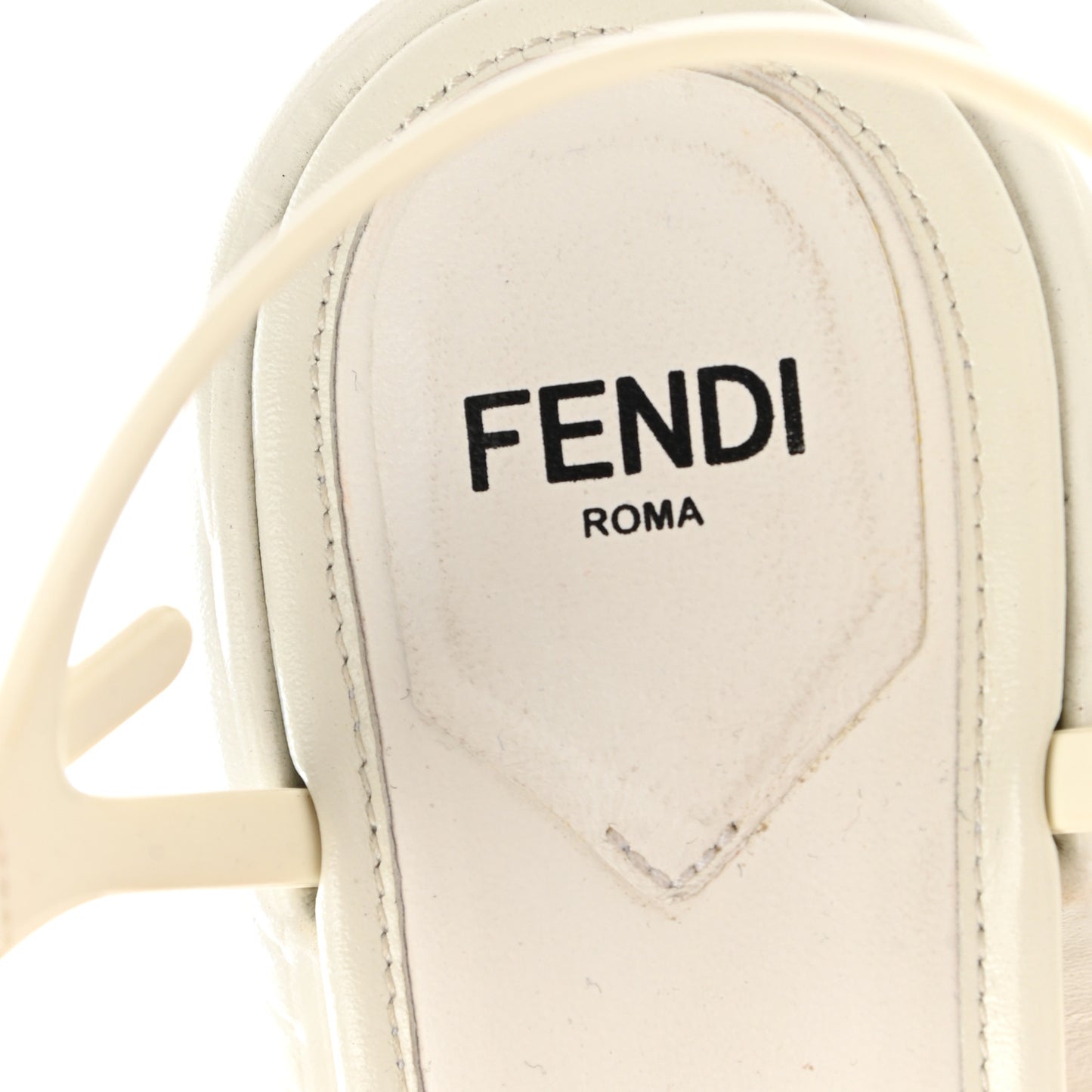 Calfskin Promenade Slingback Sandals 35 White