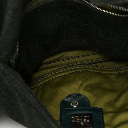 Fendi Jersey Baguette Green 5 of 9