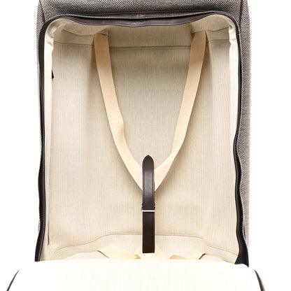 Hermes Toile Trousse Caleche Express Carry On Cabine Suitcase Graphite Etoupe 5 of 10