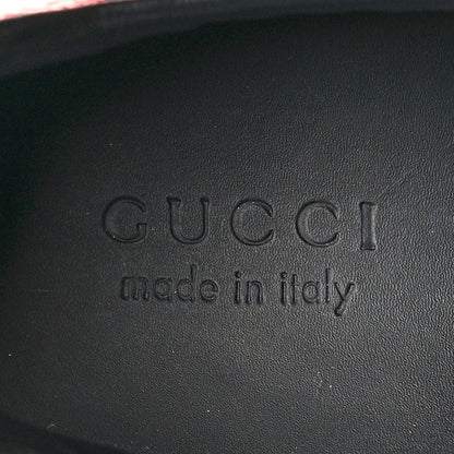 Gucci GG Supreme Monogram Ayers Web Mens New Ace Sneakers 8 Black 8 of 13