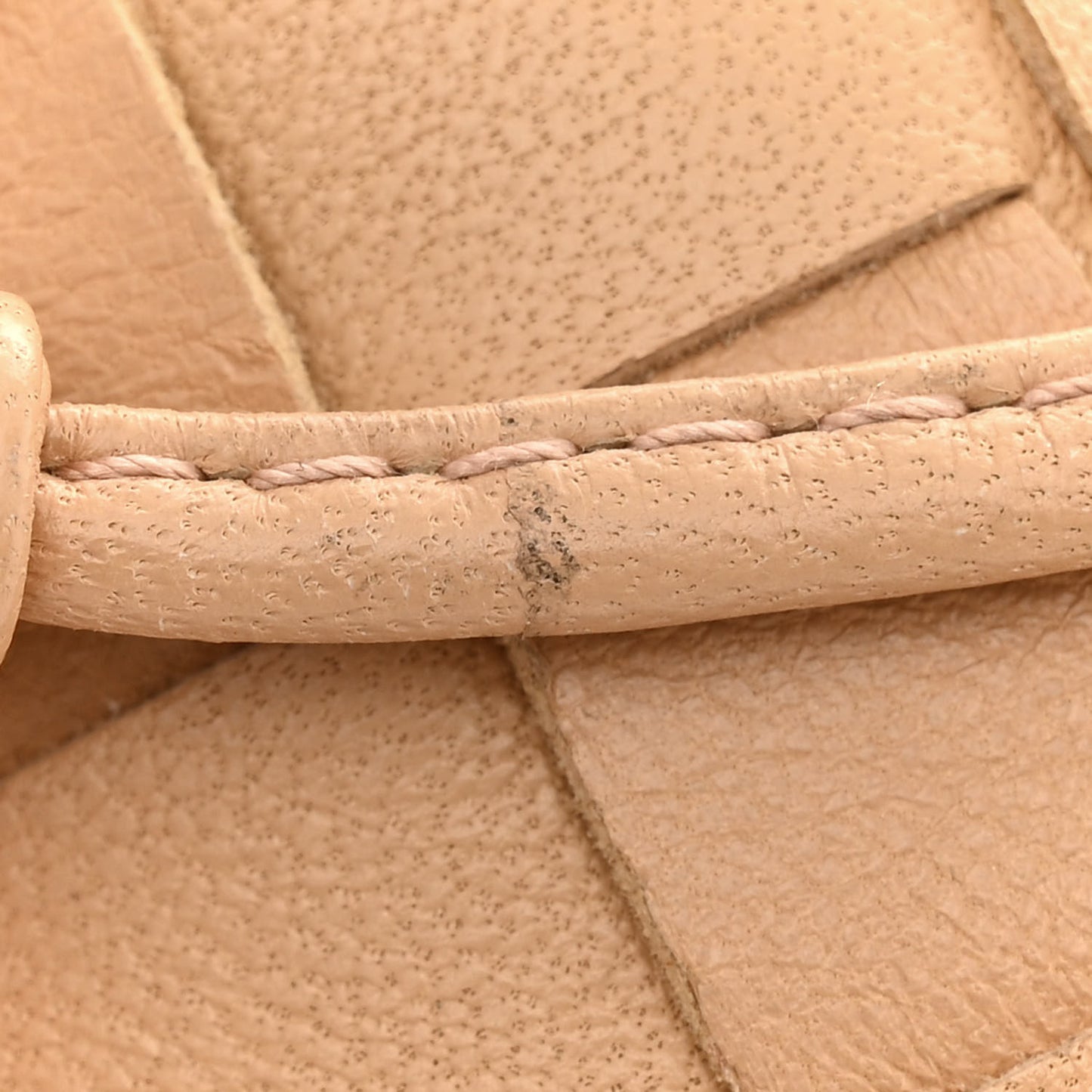 Nappa Intrecciato The Mini Pouch Almond