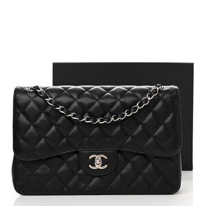 Chanel Caviar Quilted Jumbo Double Flap Black 11 of 11