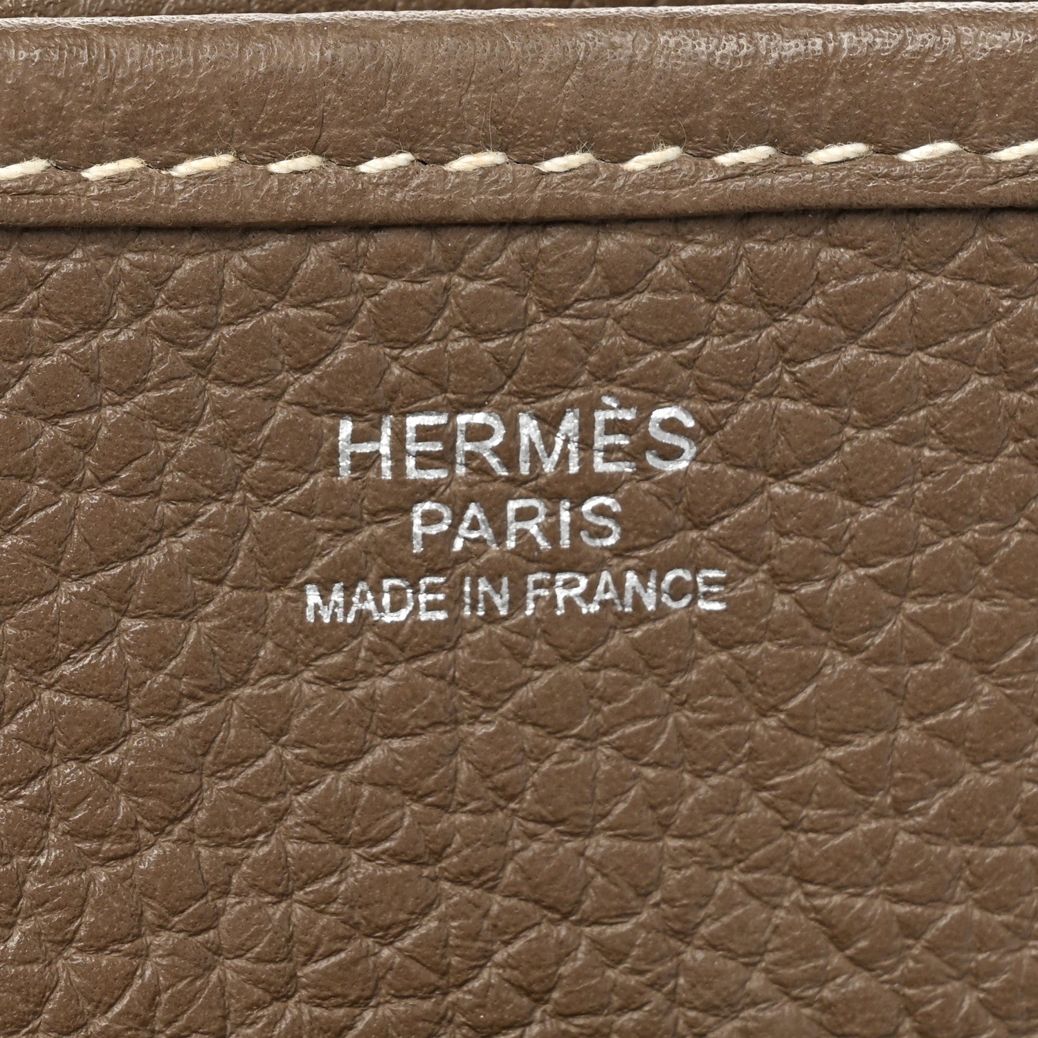 Hermes Taurillon Clemence Evelyne III PM Etoupe 7 of 8