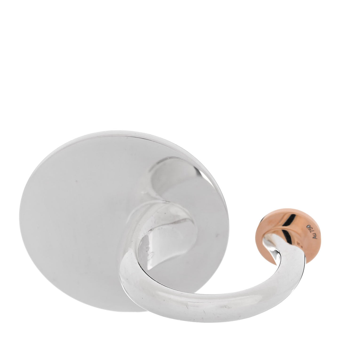 Sterling Silver 18K Rose Gold MM Ex-Libris Ring 49 5