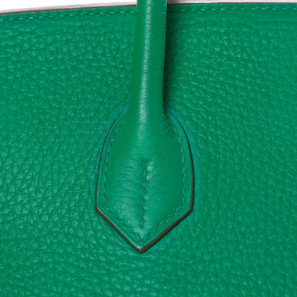 Hermes Taurillon Clemence Birkin 35 Menthe 15 of 36
