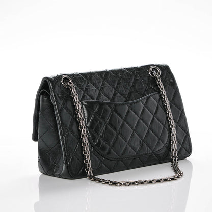 Chanel Aged Calfskin Quilted 2.55 Reissue 225 Flap Black 3 of 7