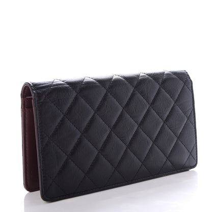 Chanel Aged Calfskin Quilted Reissue Yen Wallet Black 3 of 6