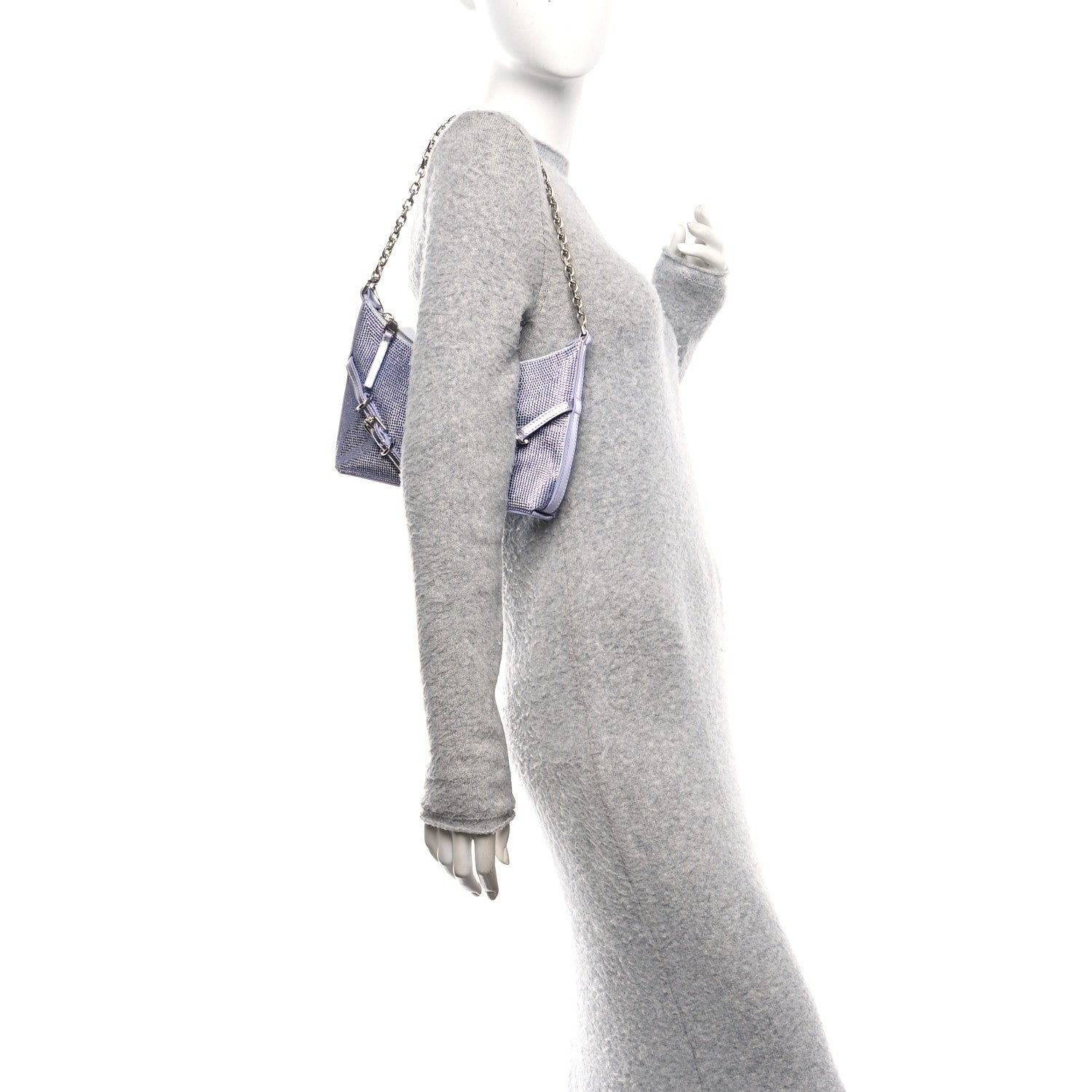 Givenchy Satin Strass Mini Voyou Boyfriend Party Bag Lavender 3 of 19