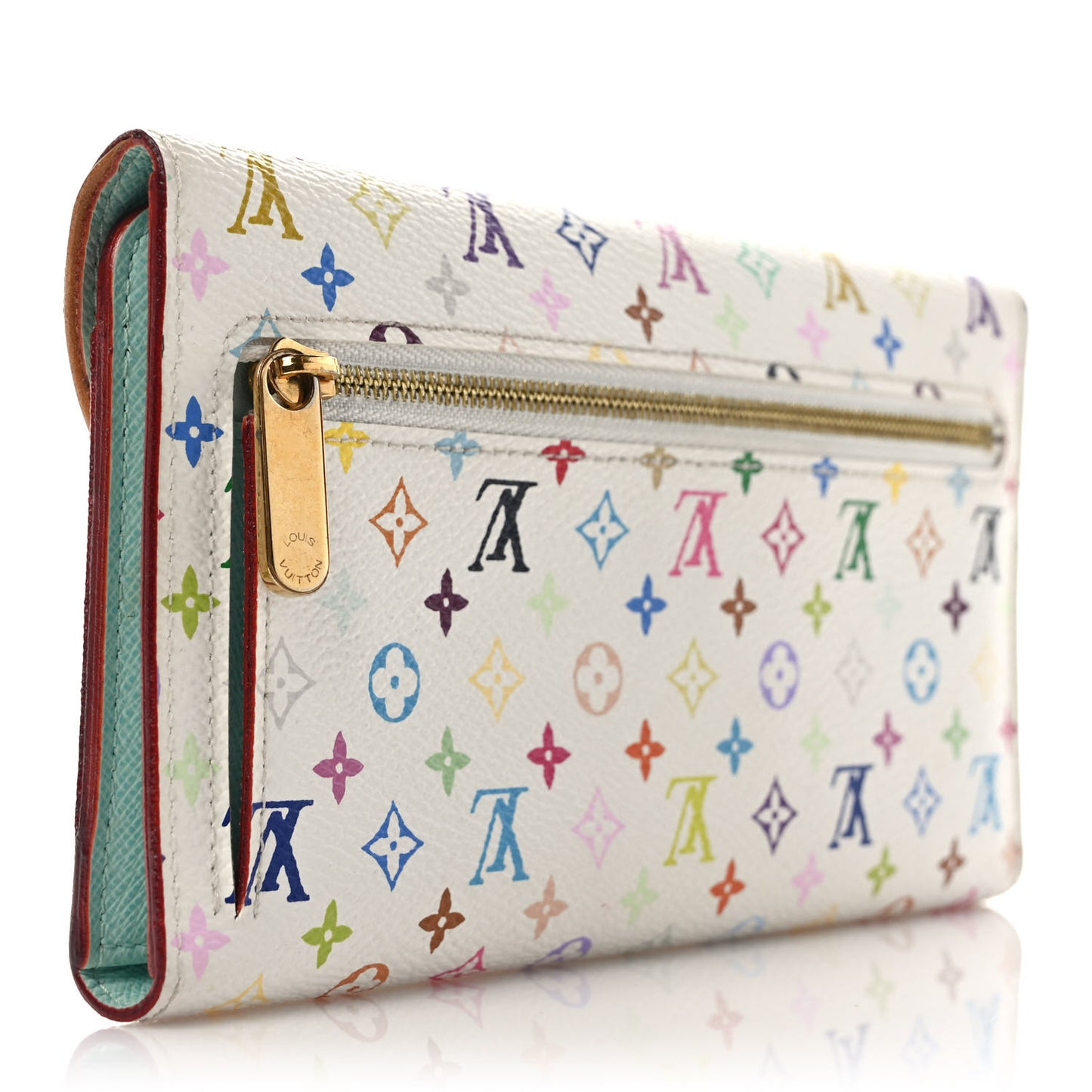 Monogram Multicolor Eugenie Wallet White Anie