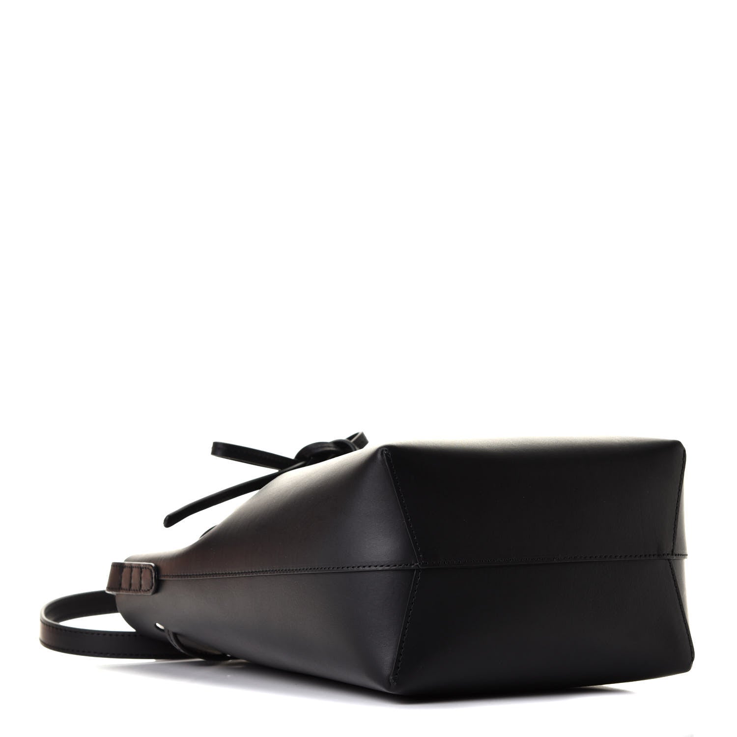 Mansur Gavriel Vegetable Tanned Calfskin Bucket Bag Black Flamma 3 of 5