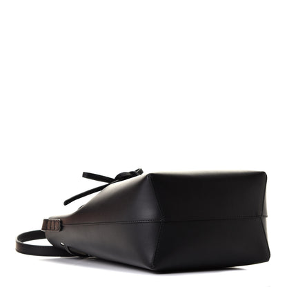 Mansur Gavriel Vegetable Tanned Calfskin Bucket Bag Black Flamma 3 of 5