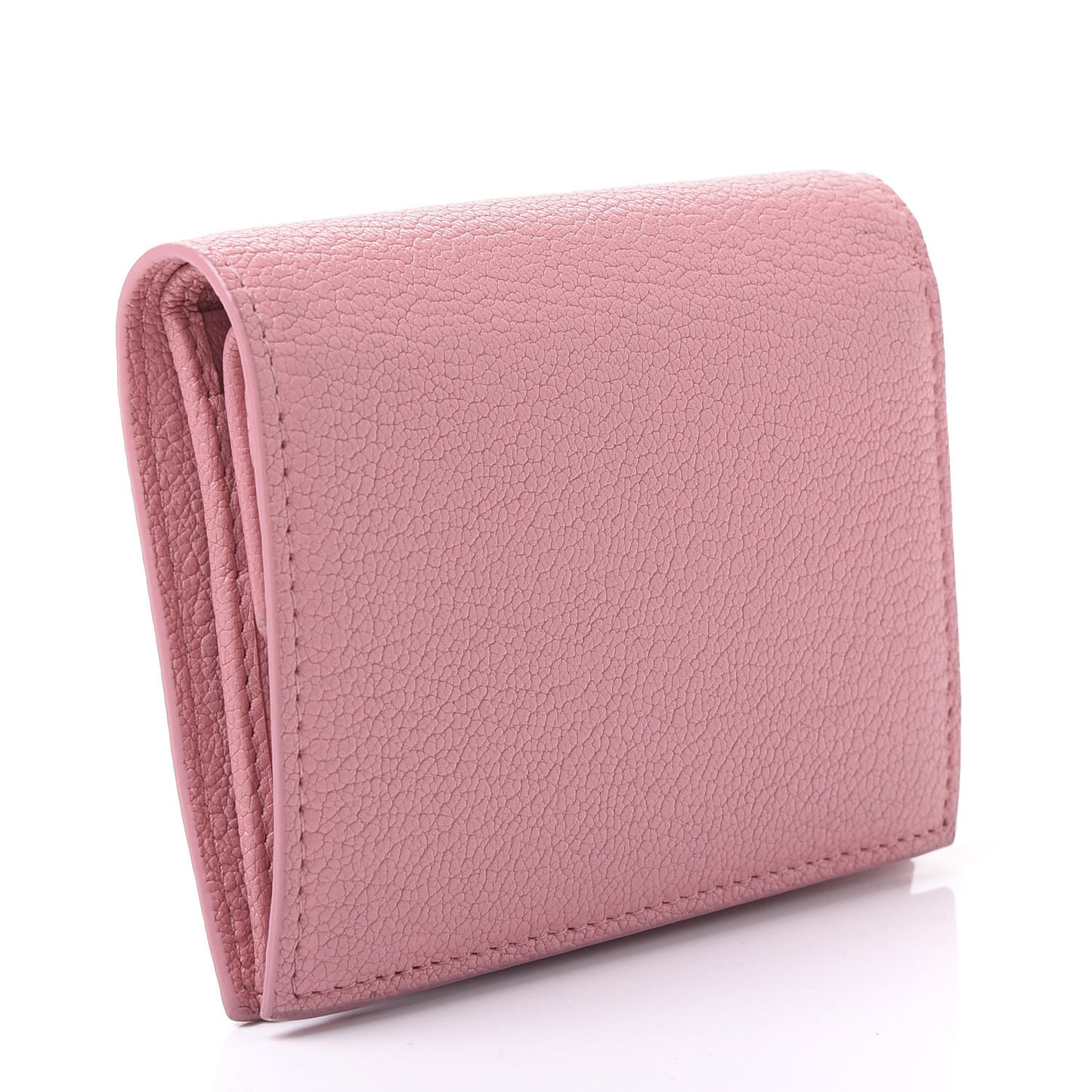 Goatskin Madras Flap Wallet Rosa