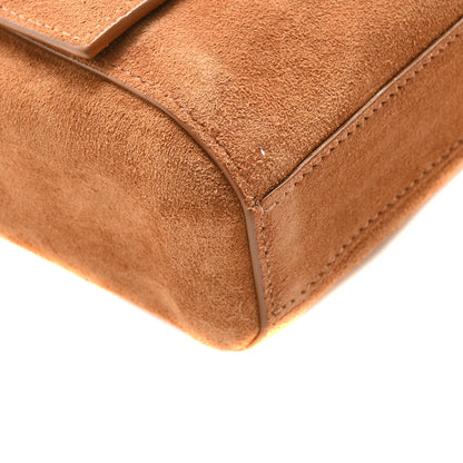 Saint Laurent Smooth Calfskin Suede Medium Reversible Monogram Kate Satchel Light Ochre 8 of 16