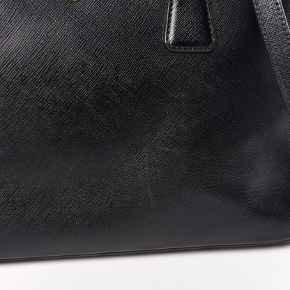 Prada Saffiano Small Galleria Double Zip Tote Black 15 of 20