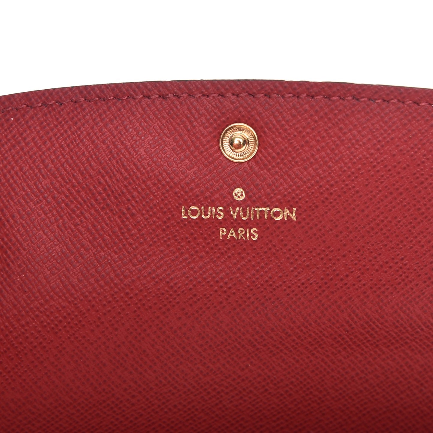 Damier Ebene Emilie Wallet Red