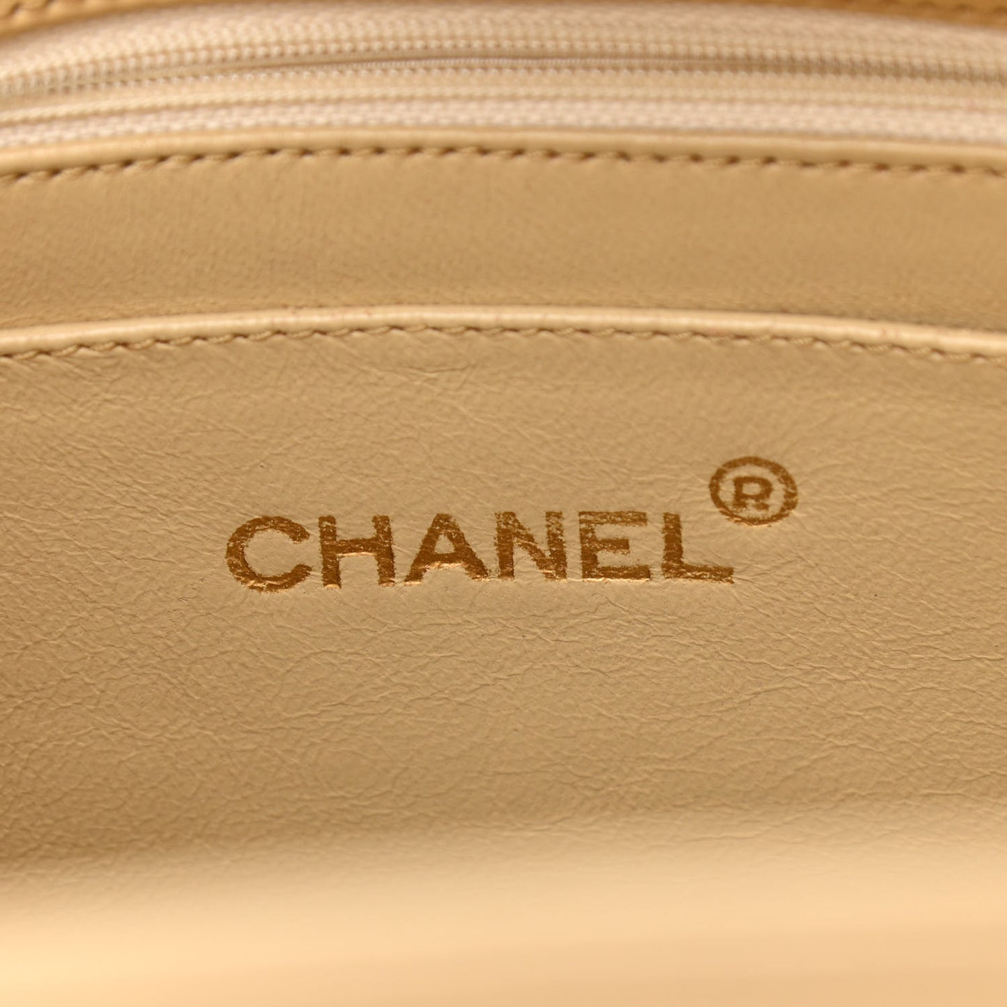 Lambskin Quilted Shoulder Bag Beige