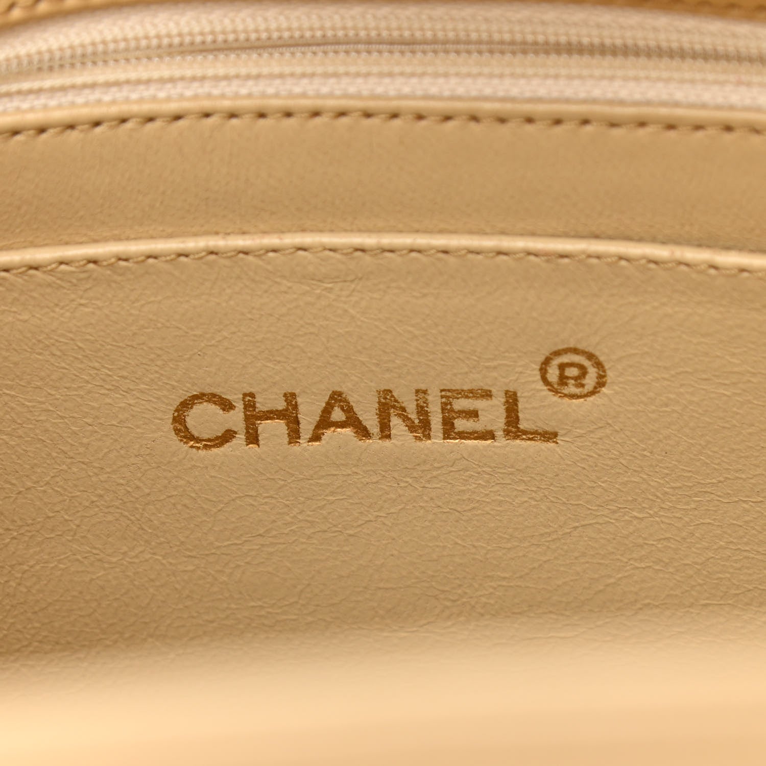 Chanel Lambskin Quilted Shoulder Bag Beige 6 of 11