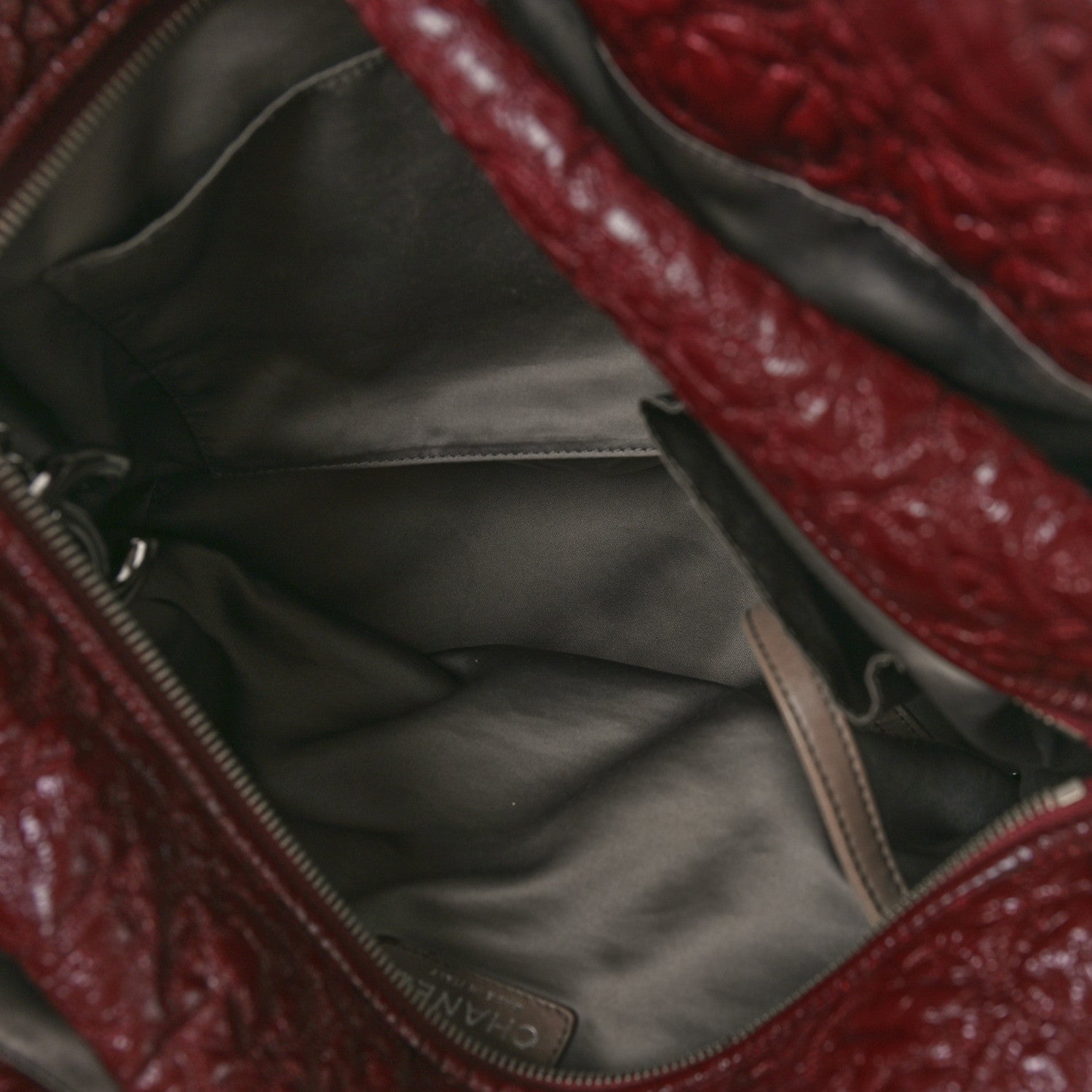 Chanel Vinyl Rock in Moscow Tote Bordeaux 5 of 11