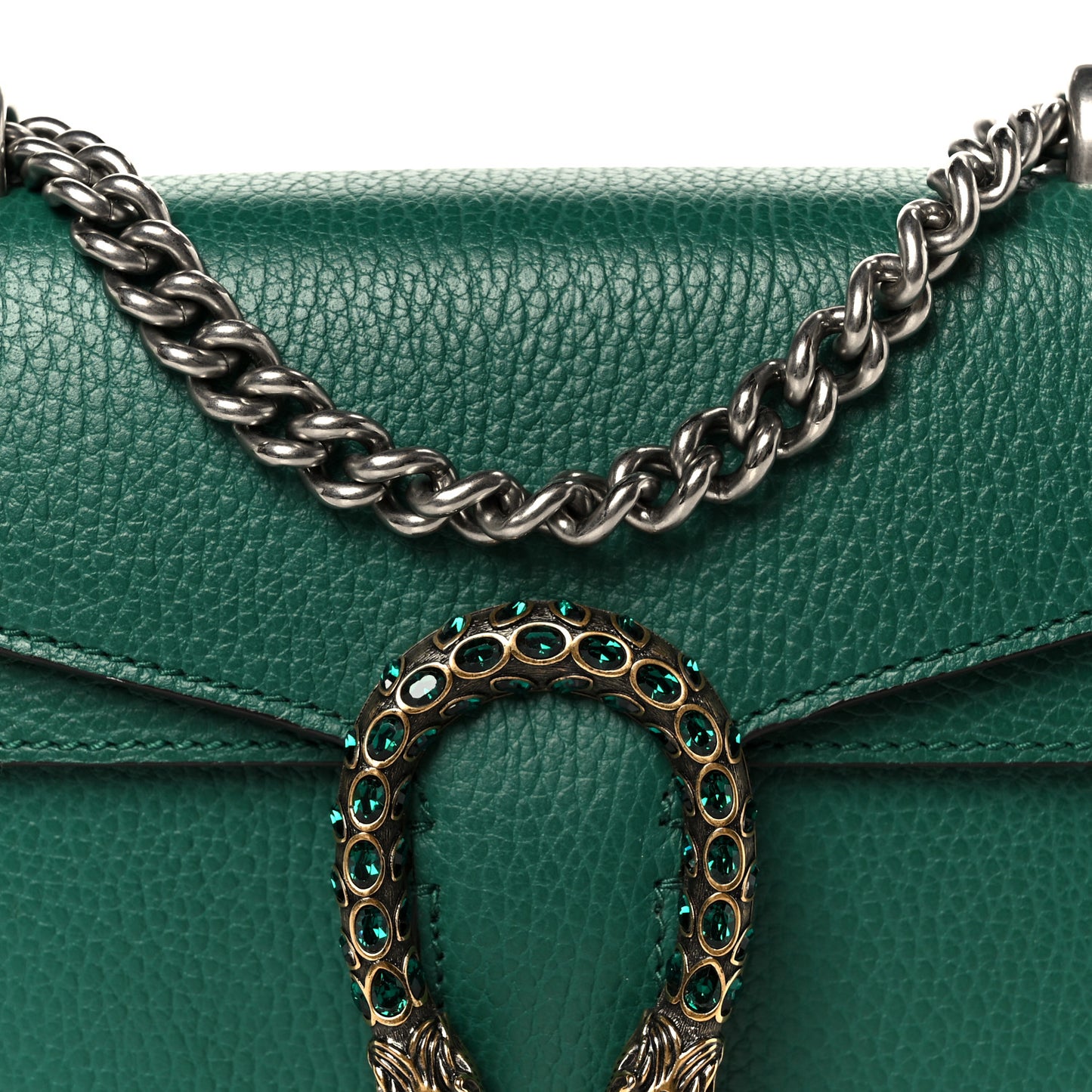 Calfskin Mini Dionysus Shoulder Bag Emerald