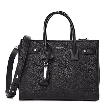 Saint Laurent Grained Calfskin Baby Sac De Jour Souple Black 1 of 11