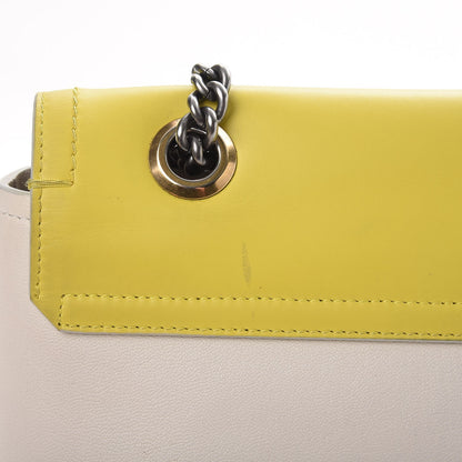 Lanvin Goatskin Happy Edgy Medium Jaune White 10 of 18