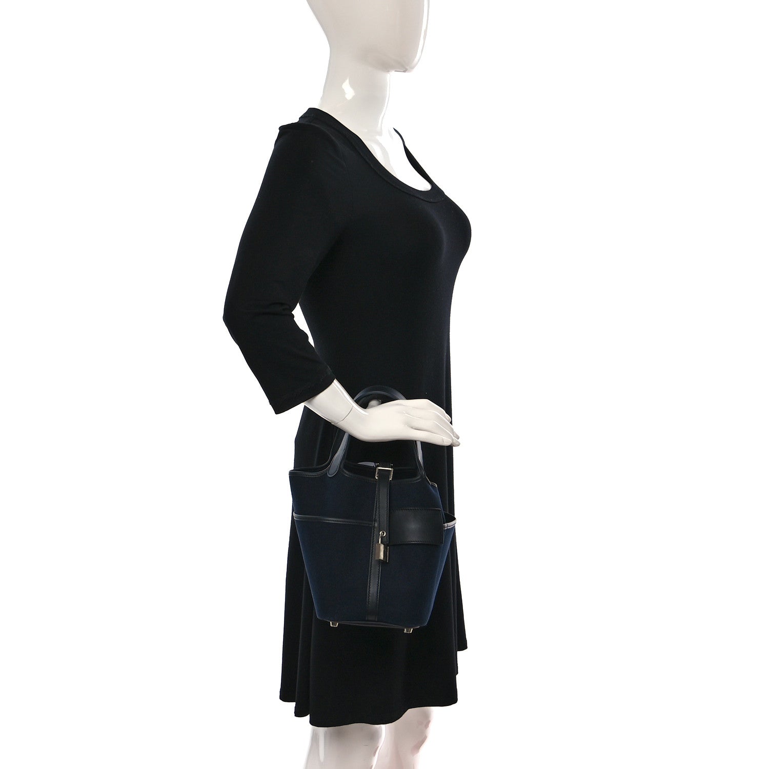 Hermes Toile Goeland Swift Cargo Picotin Lock 18 Caban Black 2 of 10