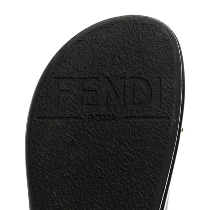 Fendi Vitello Womens Fendigraphy Slide Sandals 35 Black 9 of 10