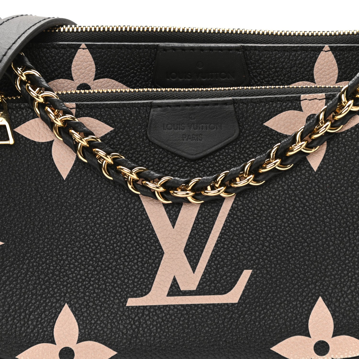 Louis Vuitton Empreinte Monogram Giant Multi Pochette Accessories Black Beige 9 of 13